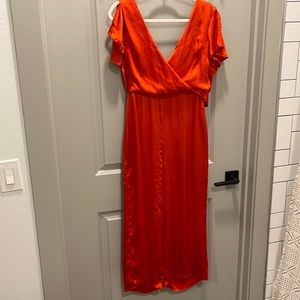 Red Anthropologie jumper